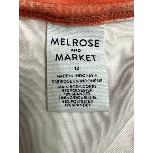 Melrose And Market Tie-Dye One-Piece Swimsuit Soft Orange White Girls 12 NWOT - Picture 7 of 7